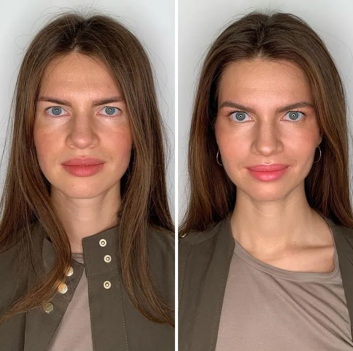 How Women Do Their Own Makeup Vs. How A Professional Does It (29 Pics)