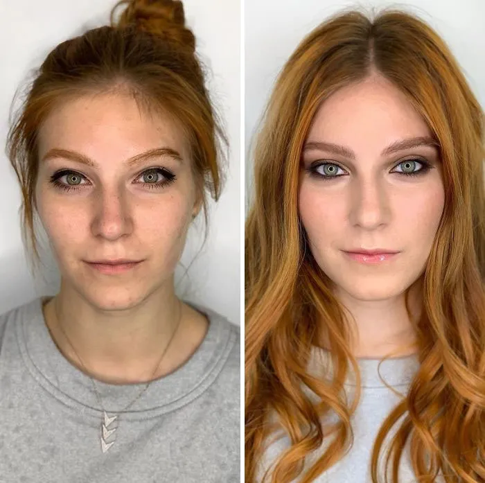 Cómo se maquillan las propias mujeres VS cómo lo hace un profesional (30 fotos)