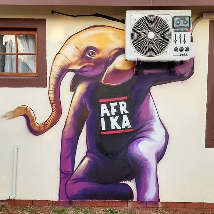 'Falko One' From South Africa Makes Non-Intrusive Graffiti That Interacts With Its Surroundings (40 Pics)