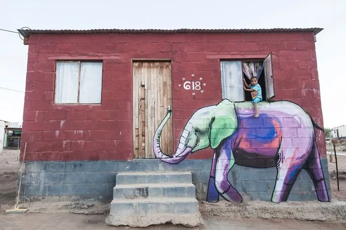 'Falko One' From South Africa Makes Non-Intrusive Graffiti That Interacts With Its Surroundings (40 Pics)