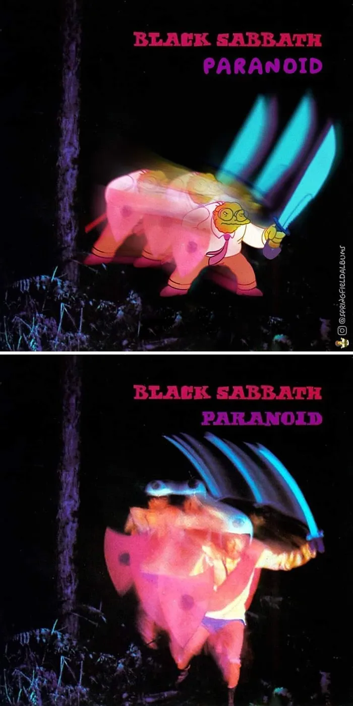 Someone Recreates 65 Metal Album Covers With Characters From The Simpsons And It's Hilariously Accurate