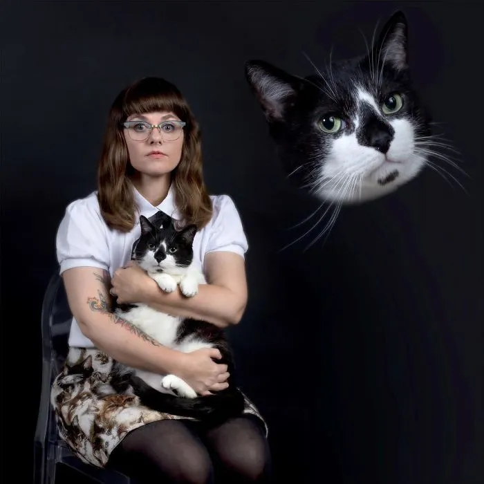 Photographer Takes Hilarious Double Exposure Portraits Of Pets And Their Owners (35 Pics)