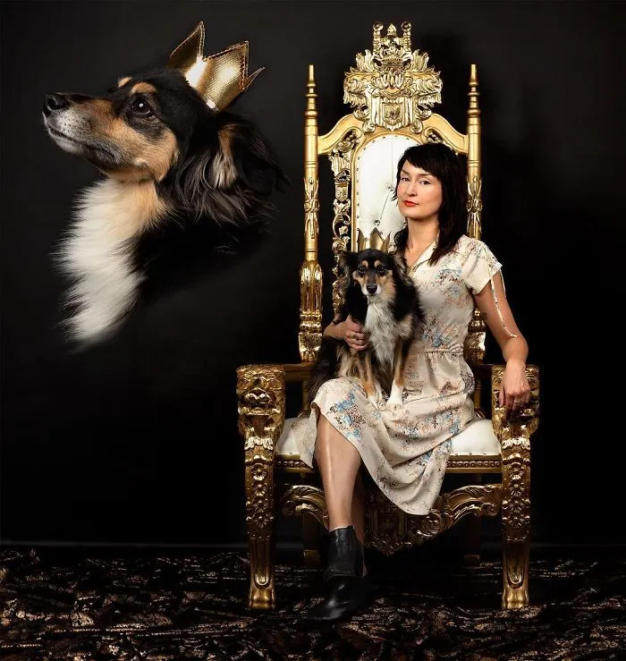 Photographer Takes Hilarious Double Exposure Portraits Of Pets And Their Owners (35 Pics)