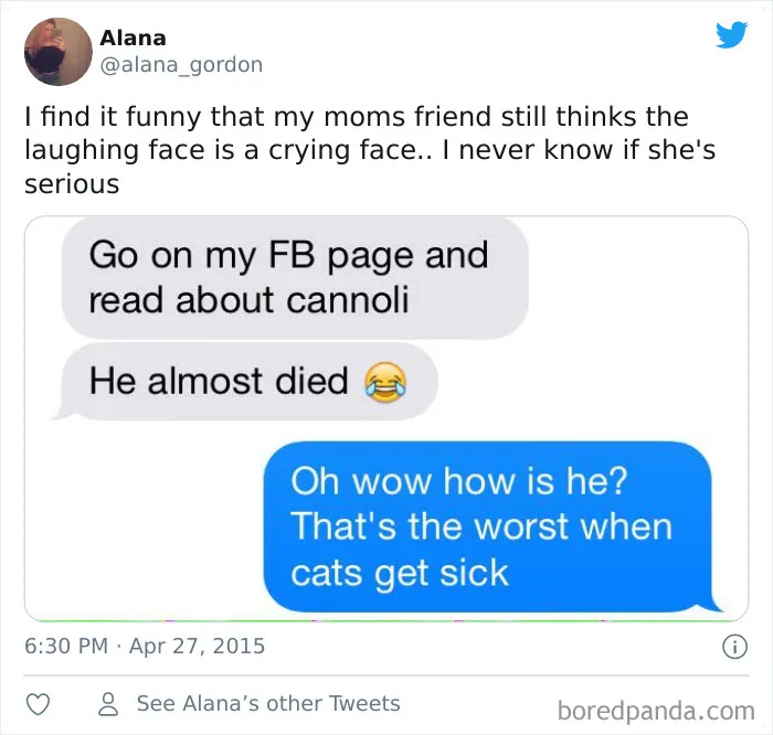 30 Old People Using The 😂 Emoji Without Knowing The Meaning Of It