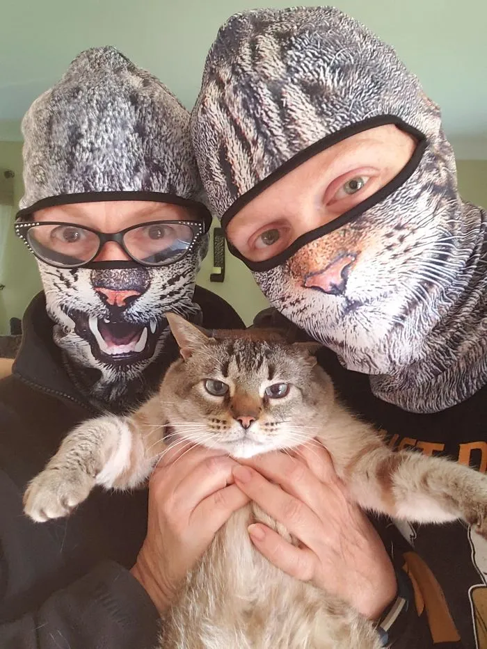 Face Masks With Cat Designs Exist And They Look Either Creepy, Hilarious Or Both (30 Pics)