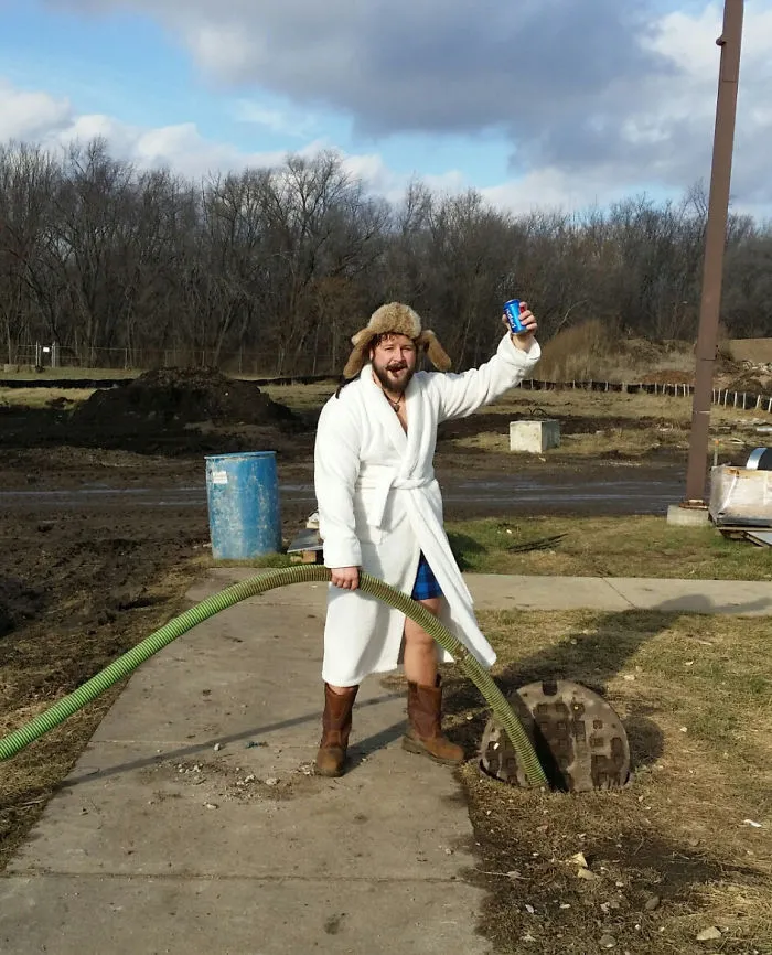 I Work In Wastewater Treatment. My Parents Wanted A Picture For Their Christmas Cards