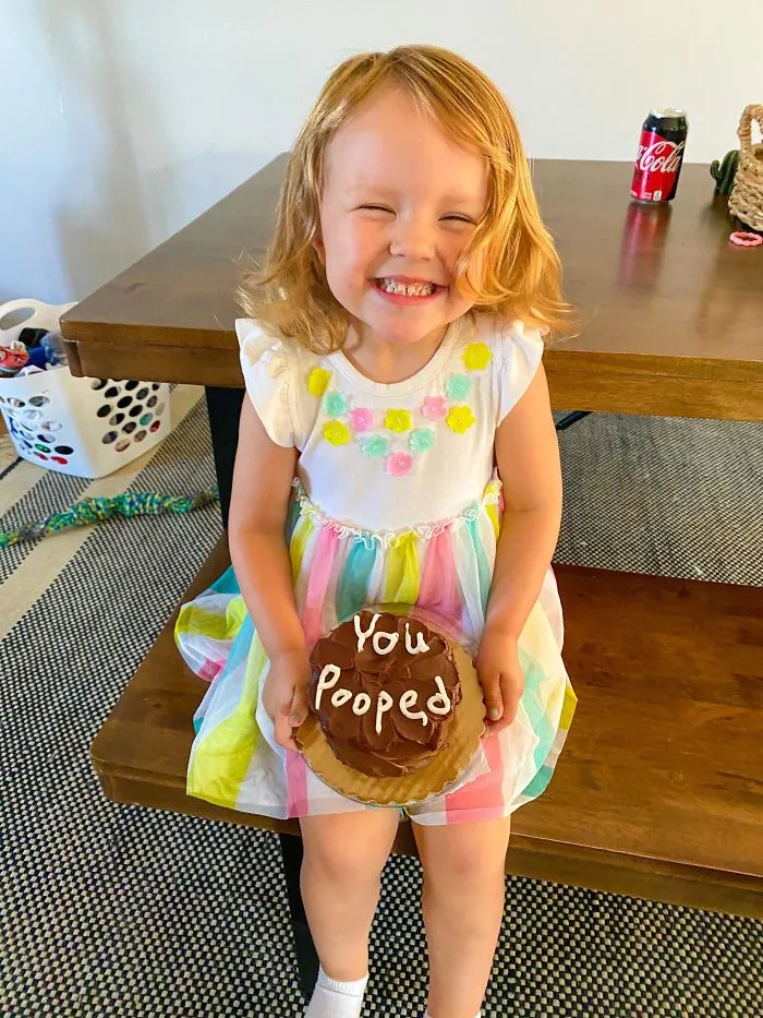 I Promised My Daughter A Chocolate Cake If She Pooped On The Potty All By Herself. I Had To Pay Up