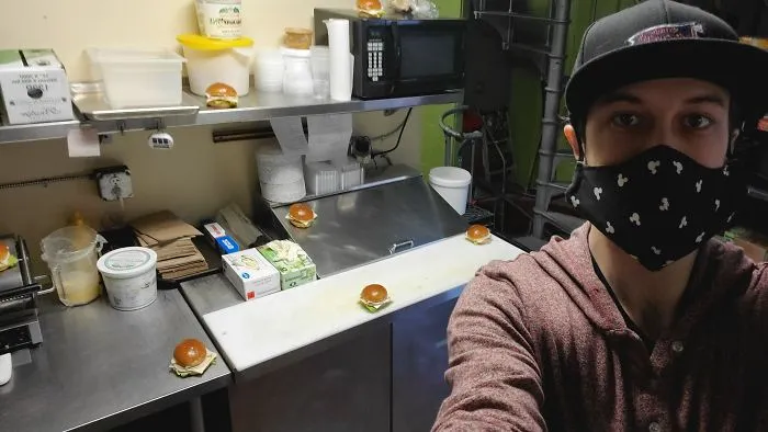 A Customer Called Asking If We Were Practicing Social Distancing With Her Sandwiches. I Told Her We Are, But Tbh Guys I'm Running Out Of Space