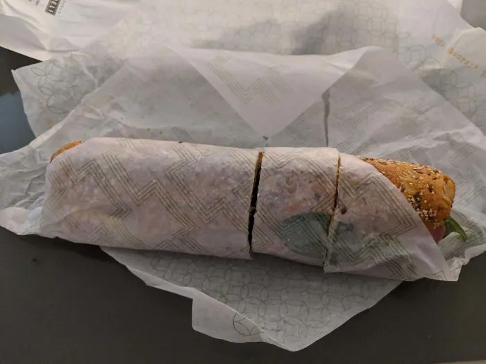 I Asked The Lady To Cut My Sandwich Into Three Pieces