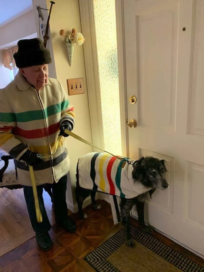 Wynton (13-Years-Old) Braving The Cold With My Grandpa