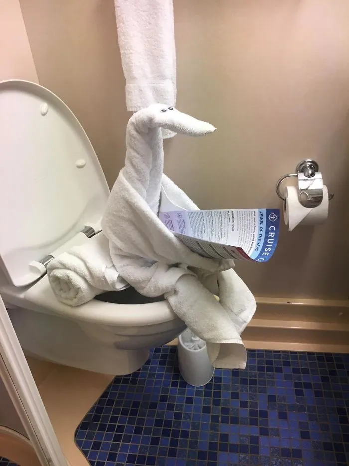 Towel Animal Left By The Hotel Staff