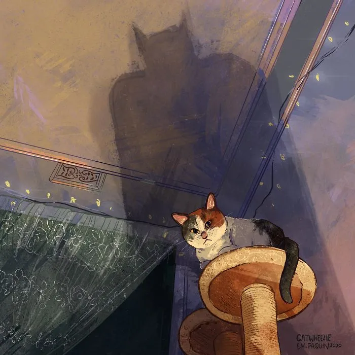 Artist Wants To Adopt A Cat So Bad, She Signs Up For A 100-Day Cat Meme Drawing Challenge