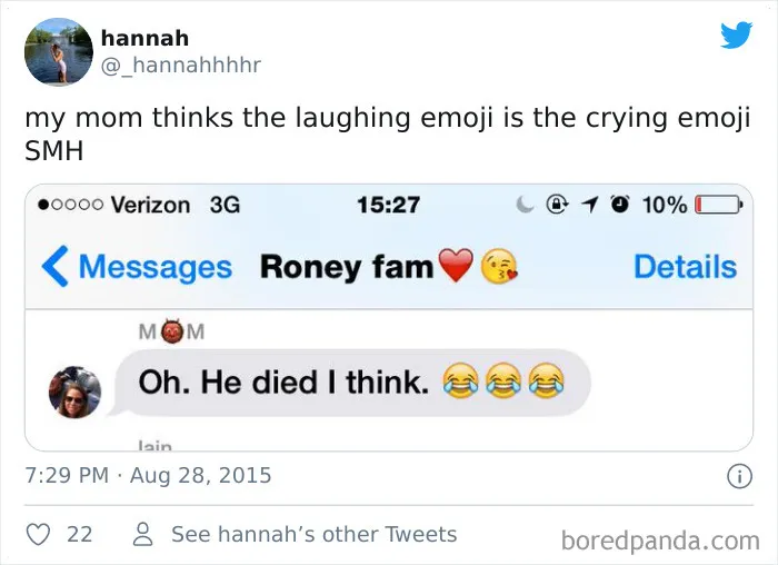 30 Old People Using The 😂 Emoji Without Knowing The Meaning Of It