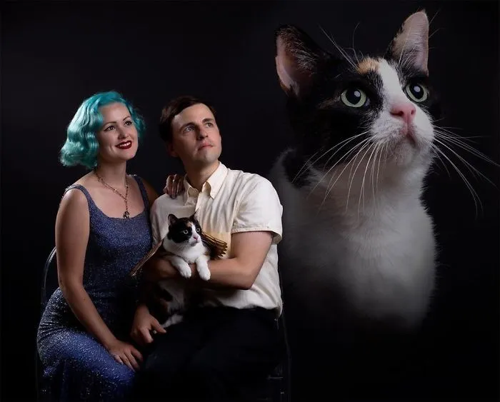 Photographer Takes Hilarious Double Exposure Portraits Of Pets And Their Owners (35 Pics)