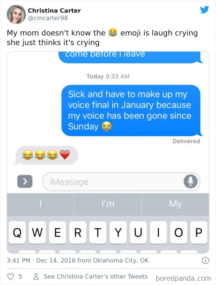 30 Old People Using The 😂 Emoji Without Knowing The Meaning Of It