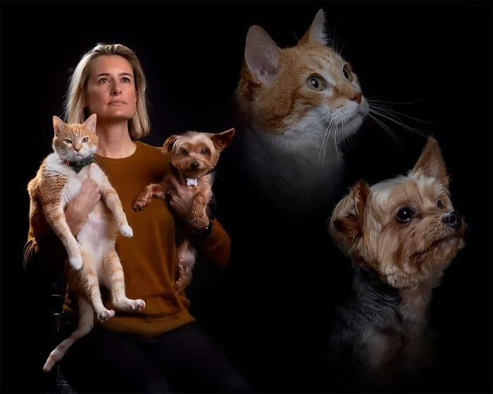 Photographer Takes Hilarious Double Exposure Portraits Of Pets And Their Owners (35 Pics)