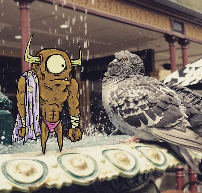 Artist Makes Fun Images That Show What Life With Monsters Would Be Like (98 New Pics)
