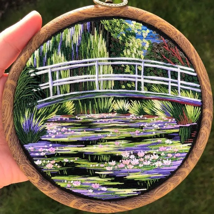Artist Combines Her Love Of Color And Embroidery To Hand-Stitch Beautiful Landscapes (30 Pics)