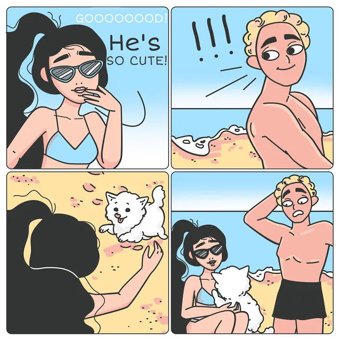 My 30 Comics About Ironic And Funny Situations Girls Live Through During Summer