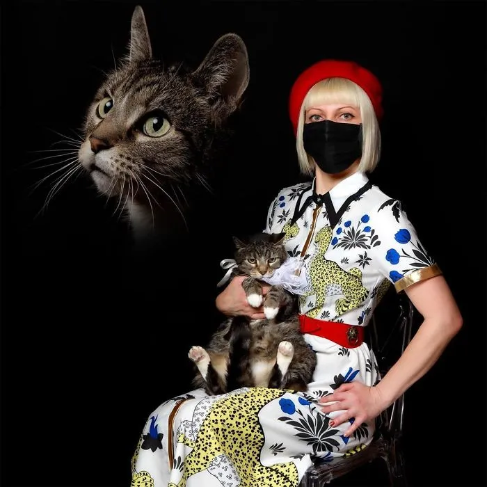 Photographer Takes Hilarious Double Exposure Portraits Of Pets And Their Owners (35 Pics)
