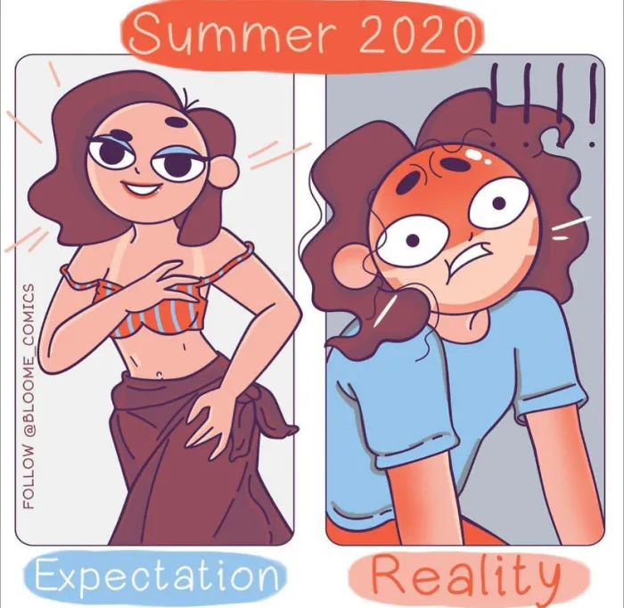 My 30 Comics About Ironic And Funny Situations Girls Live Through During Summer