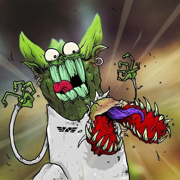 Artist Makes Fun Images That Show What Life With Monsters Would Be Like (98 New Pics)