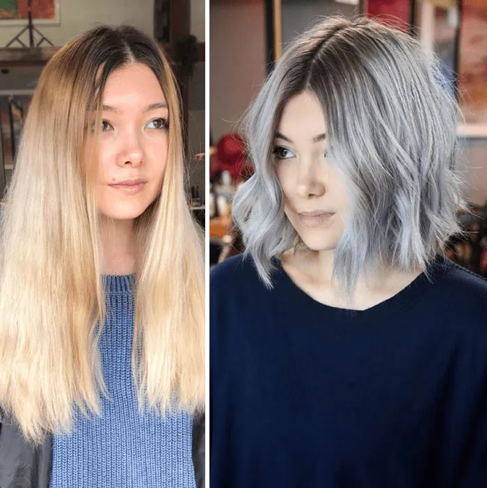 30 Photos Show How People Look Before And After Their Hair Transformation