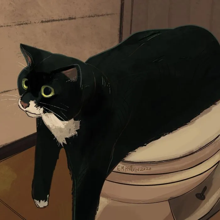 Artist Wants To Adopt A Cat So Bad, She Signs Up For A 100-Day Cat Meme Drawing Challenge