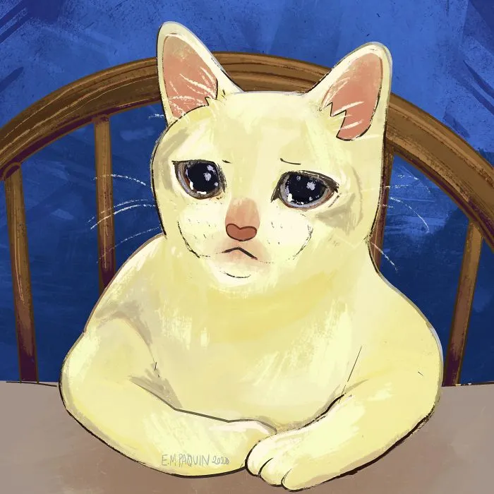 Artist Wants To Adopt A Cat So Bad, She Signs Up For A 100-Day Cat Meme Drawing Challenge