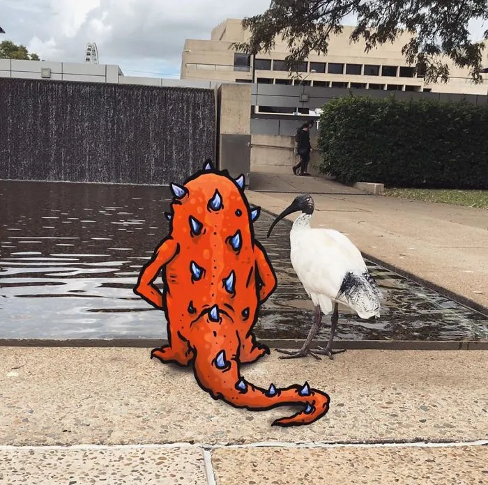 Artist Makes Fun Images That Show What Life With Monsters Would Be Like (98 New Pics)