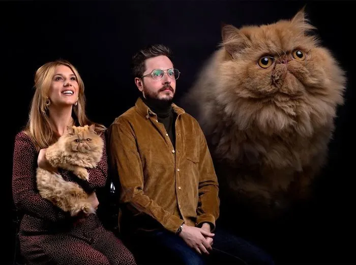 Photographer Takes Hilarious Double Exposure Portraits Of Pets And Their Owners (35 Pics)