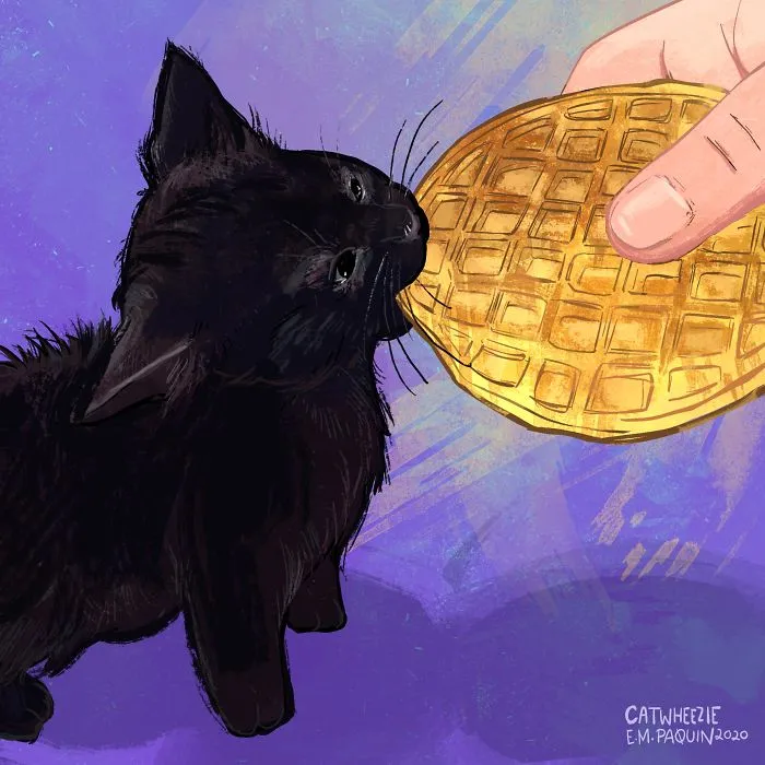 Artist Wants To Adopt A Cat So Bad, She Signs Up For A 100-Day Cat Meme Drawing Challenge