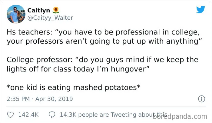 People Are Pointing Out How Hilariously Different High School Teachers And College Professors Are (30 Pics)