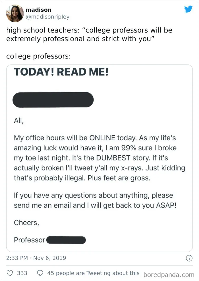 People Are Pointing Out How Hilariously Different High School Teachers And College Professors Are (30 Pics)