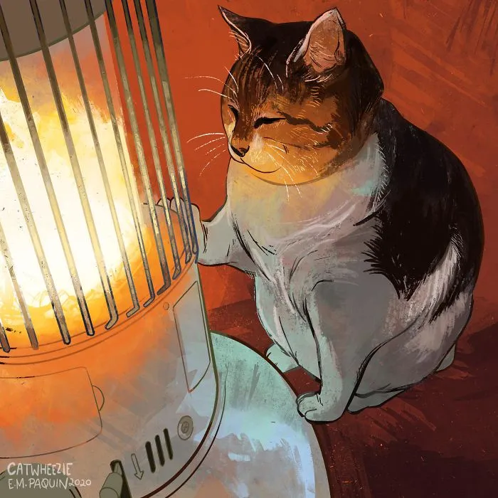 Artist Wants To Adopt A Cat So Bad, She Signs Up For A 100-Day Cat Meme Drawing Challenge
