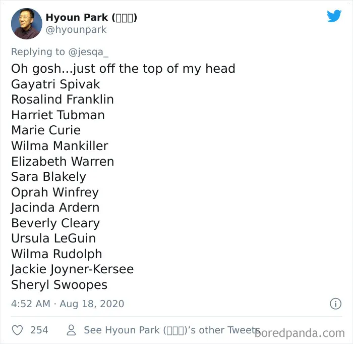 Woman Asks Twitter If Men Have Female Heroes, And They Open Up About Who They Admire