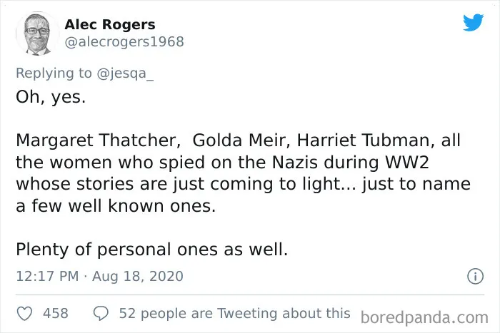 Woman Asks Twitter If Men Have Female Heroes, And They Open Up About Who They Admire