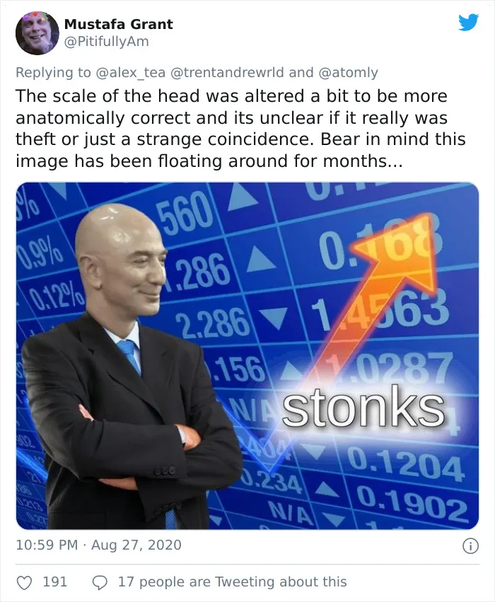 17 Memes That Emerged After People Discovered How Similar Jeff Bezos And Stonks Man Look