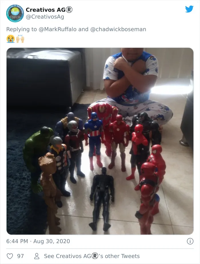 Kids Are Honoring Late Black Panther With Action Figure Memorials And Here Are 20 Of The Most Heartbreaking Photos