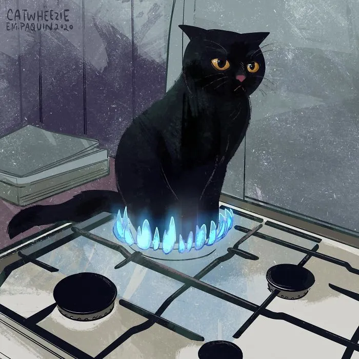 Artist Wants To Adopt A Cat So Bad, She Signs Up For A 100-Day Cat Meme Drawing Challenge