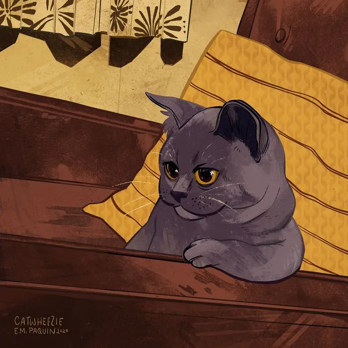 Artist Wants To Adopt A Cat So Bad, She Signs Up For A 100-Day Cat Meme Drawing Challenge