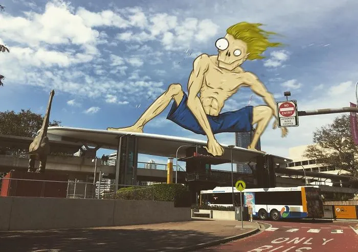 Artist Makes Fun Images That Show What Life With Monsters Would Be Like (98 New Pics)