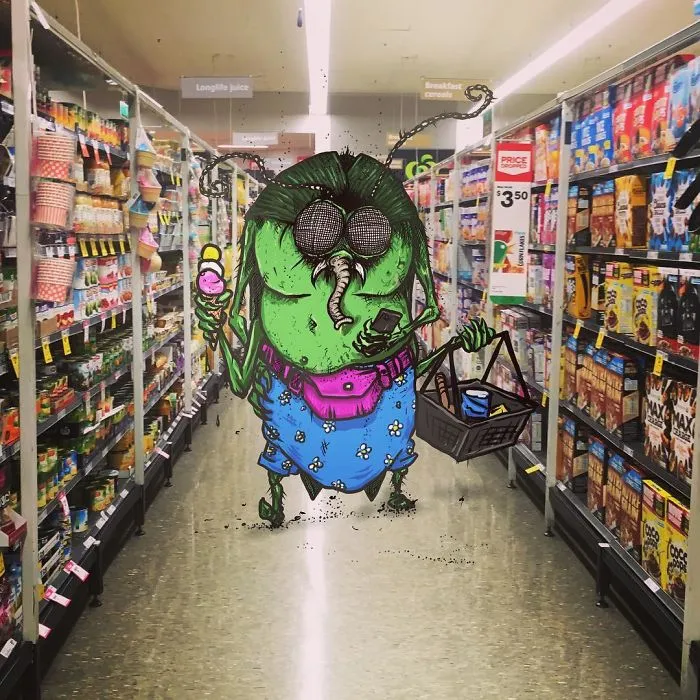 Artist Makes Fun Images That Show What Life With Monsters Would Be Like (98 New Pics)