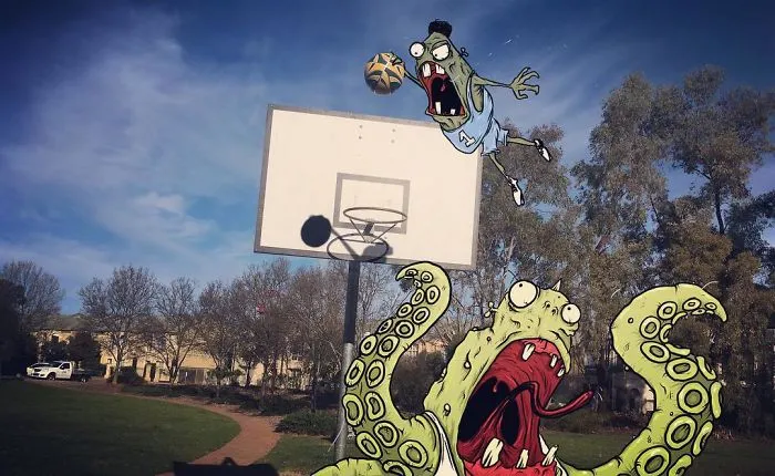 Artist Makes Fun Images That Show What Life With Monsters Would Be Like (98 New Pics)