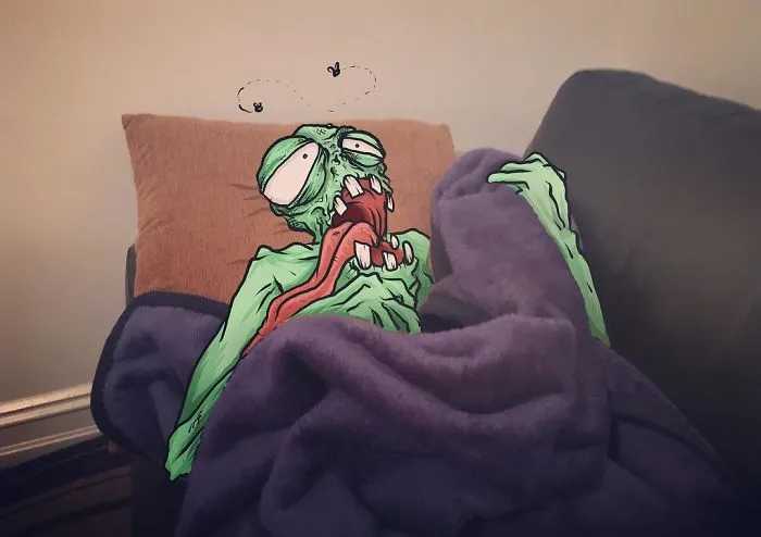 Artist Makes Fun Images That Show What Life With Monsters Would Be Like (98 New Pics)