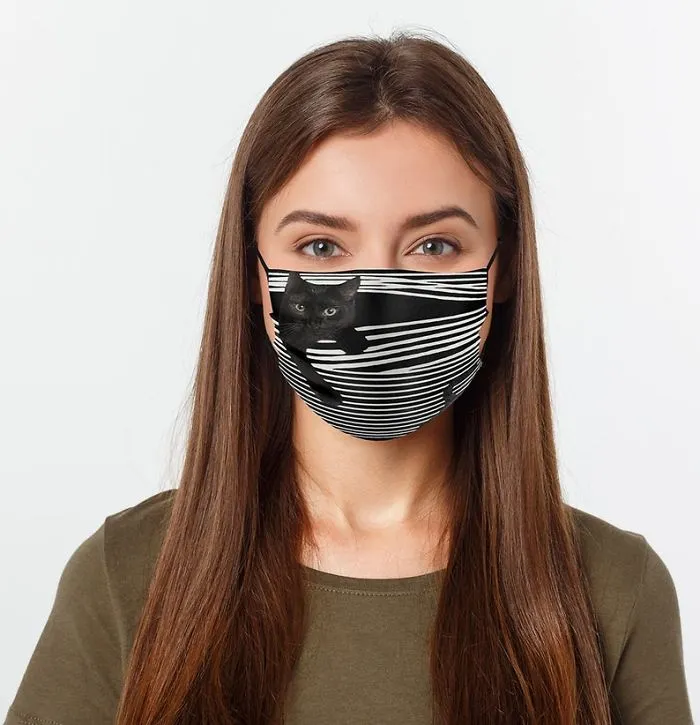 Face Masks With Cat Designs Exist And They Look Either Creepy, Hilarious Or Both (30 Pics)