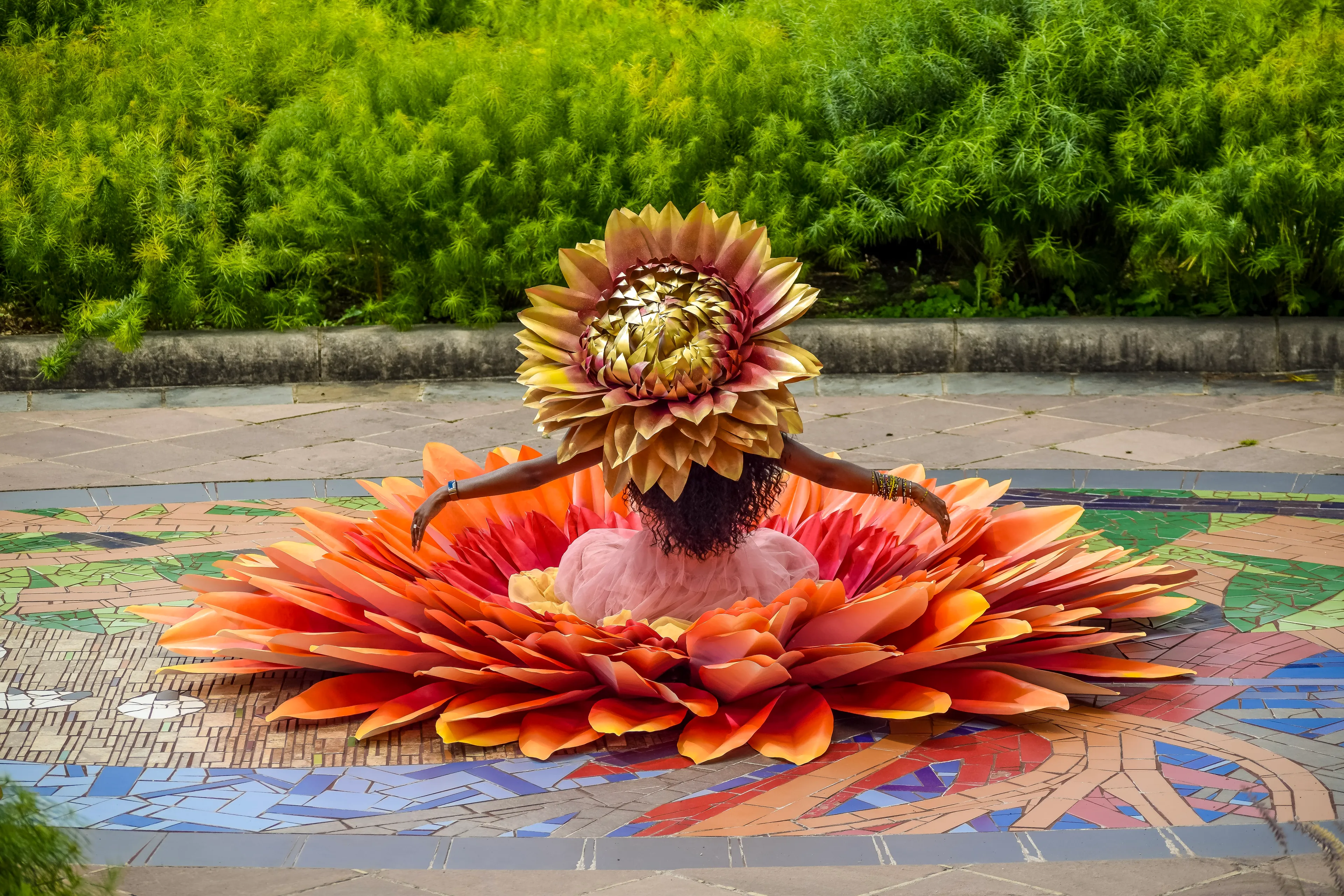 I Design Some Of The World's Largest Paper Flowers - 500+ Handcrafted Petals - Flower Child Project At Rawlings Conservatory