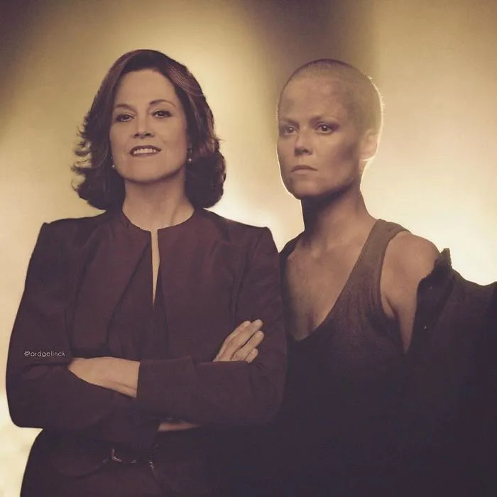 Sigourney Weaver y Ellen Ripley