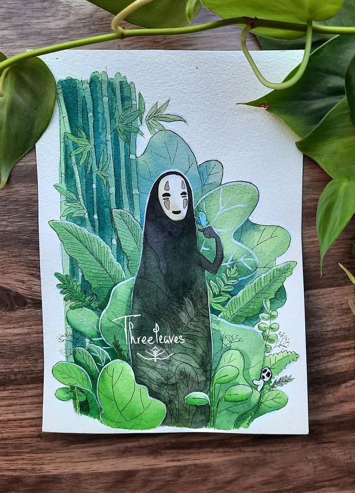 Here Are My 10 Paintings Of Studio Ghibli Characters Hanging Out In Nature