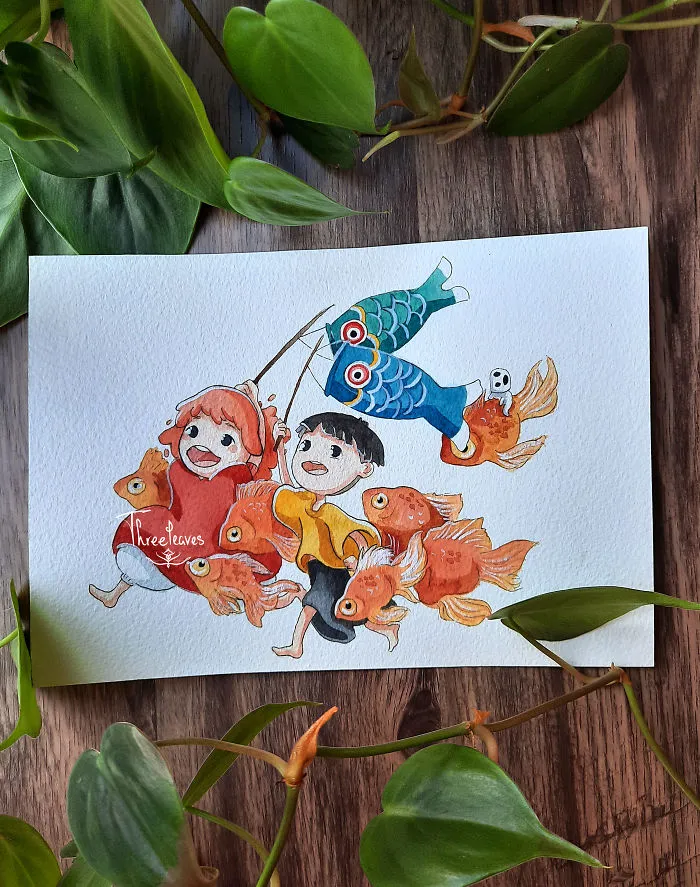 Here Are My 10 Paintings Of Studio Ghibli Characters Hanging Out In Nature
